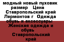 модный новый пуховик 44-46 размер › Цена ­ 2 000 - Ставропольский край, Лермонтов г. Одежда, обувь и аксессуары » Женская одежда и обувь   . Ставропольский край